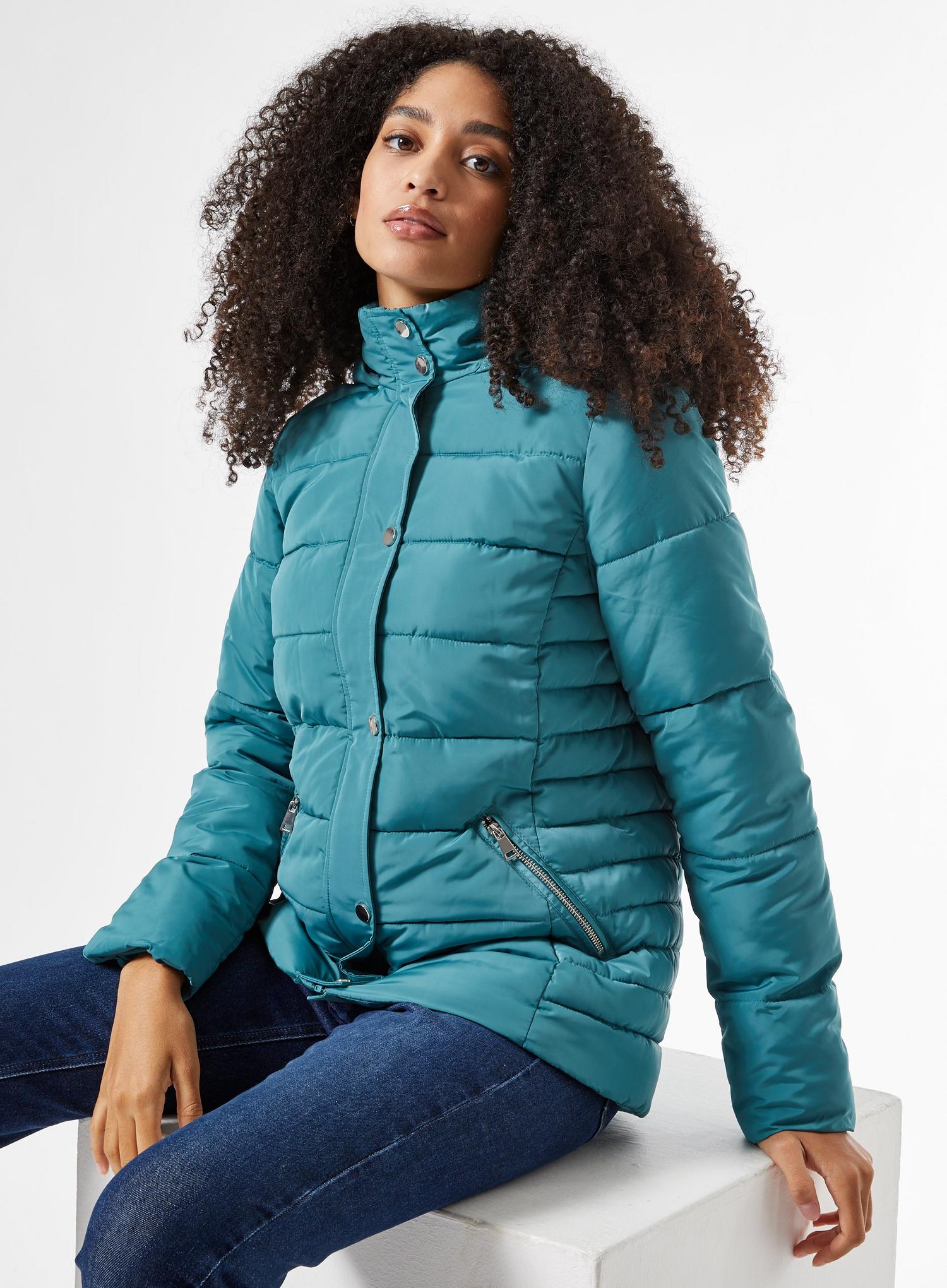 f&f short padded coat